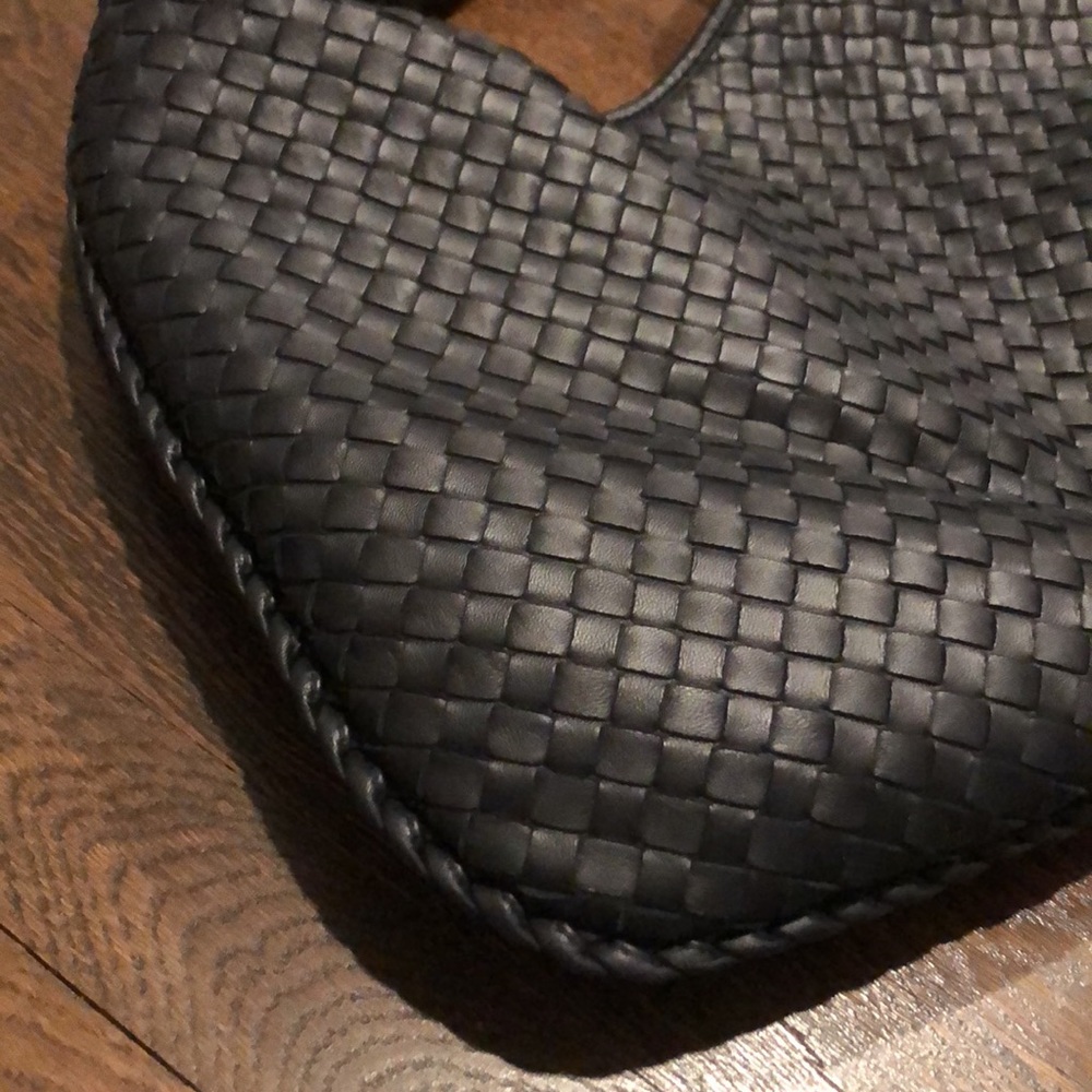 Bottega Veneta gunmetal gray/blue  Woven Shoulder Bag - Picture 6 of 16